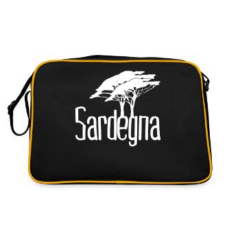 Sardinia Trees Sardegna Sardinia - Retro Bag - black/gold - Back