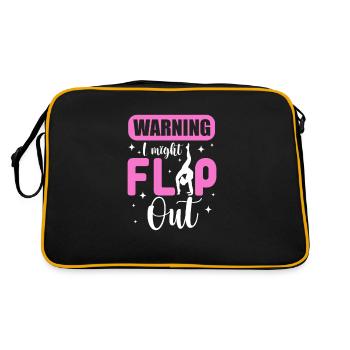 Cheerleader - Retro Tasche - Schwarz/Gold - Hinten