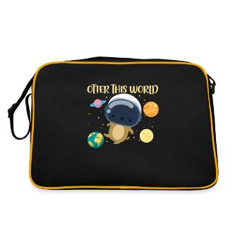 Loutre de mer Loutre Cadeau de loutre - Sac Retro - noir/or - Dos