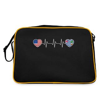 British Indian Ocean Territory - Retro Bag - black/gold - Back