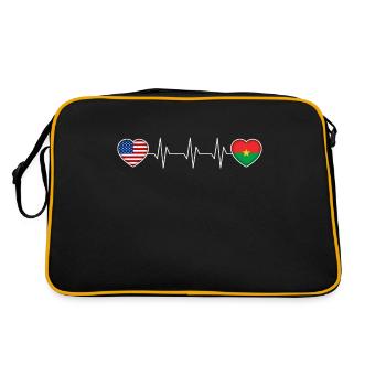 Burkina Faso - Sac Retro - noir/or - Dos