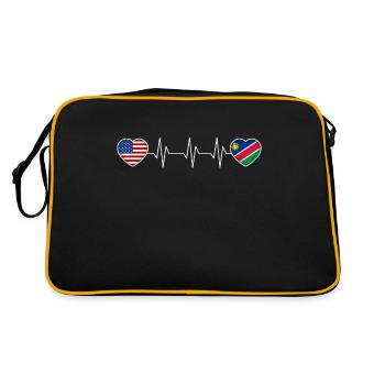 Namibia - Retro Bag - black/gold - Back