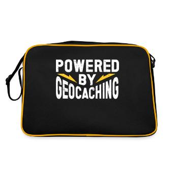 Cadeau Geocaching Geocacher Geocache - Sac Retro - noir/or - Dos