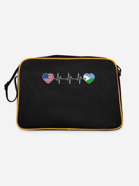Djibouti - Sac Retro - noir/or - Dos