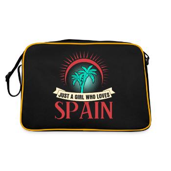 Espagne Vacances Espagnol - Sac Retro - noir/or - Dos