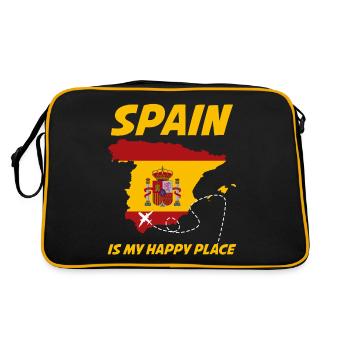 Espagne Vacances - Sac Retro - noir/or - Dos