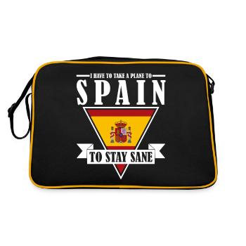 Espagne Vacanciers Vacances Espagnol - Sac Retro - noir/or - Dos