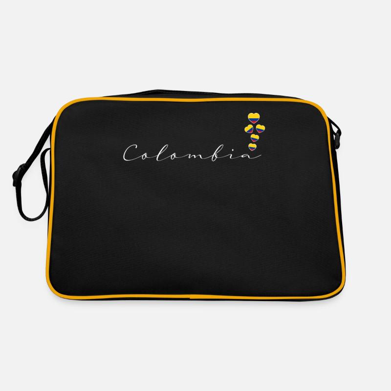 Kolumbien - Retro Tasche - Schwarz/Gold