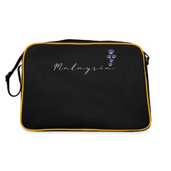 Malaisie - Sac Retro - noir/or - Dos