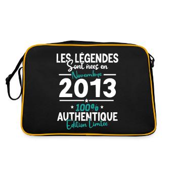 Legends born in November 2013 - 10 years old - Retro Bag - black/gold - Back