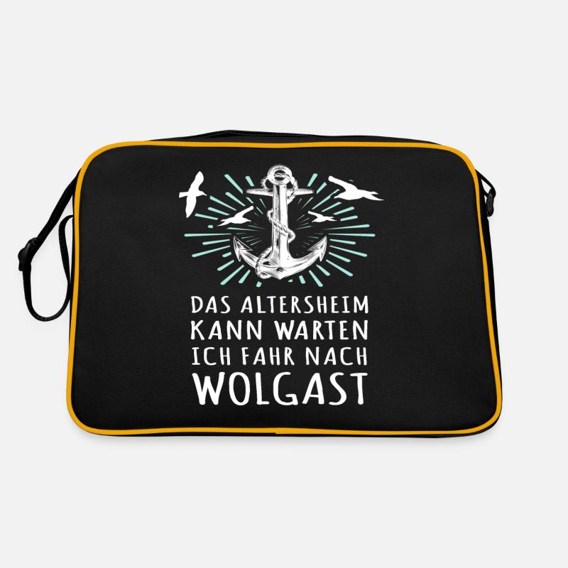 Wolgast Sprüche Wolgaster Spruch Retro Tasche