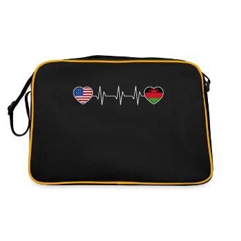 Malawi - Sac Retro - noir/or - Dos