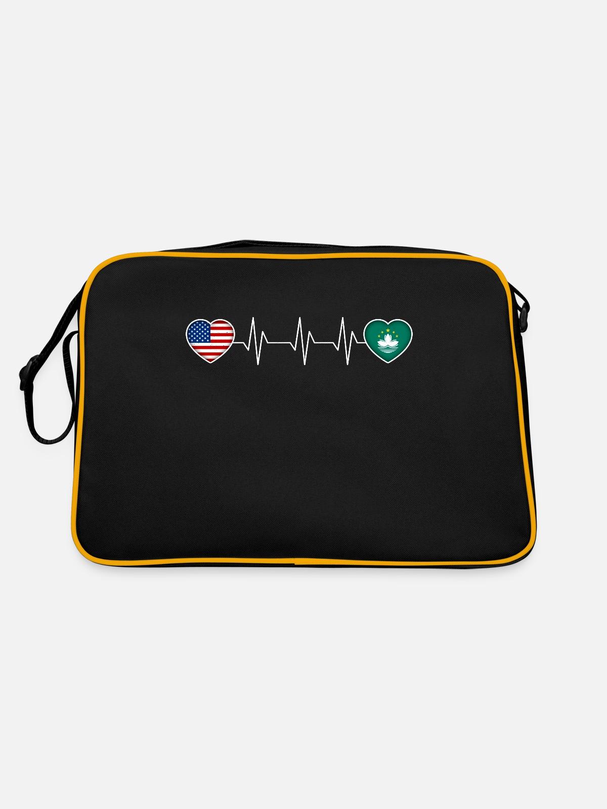 Macau - Retro Bag - black/gold - Back