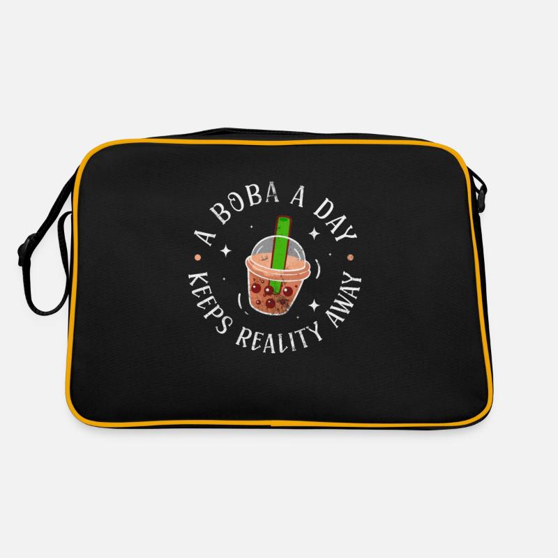 Bubble Tea Boba Tea Kawaii Cadeau Sac Retro