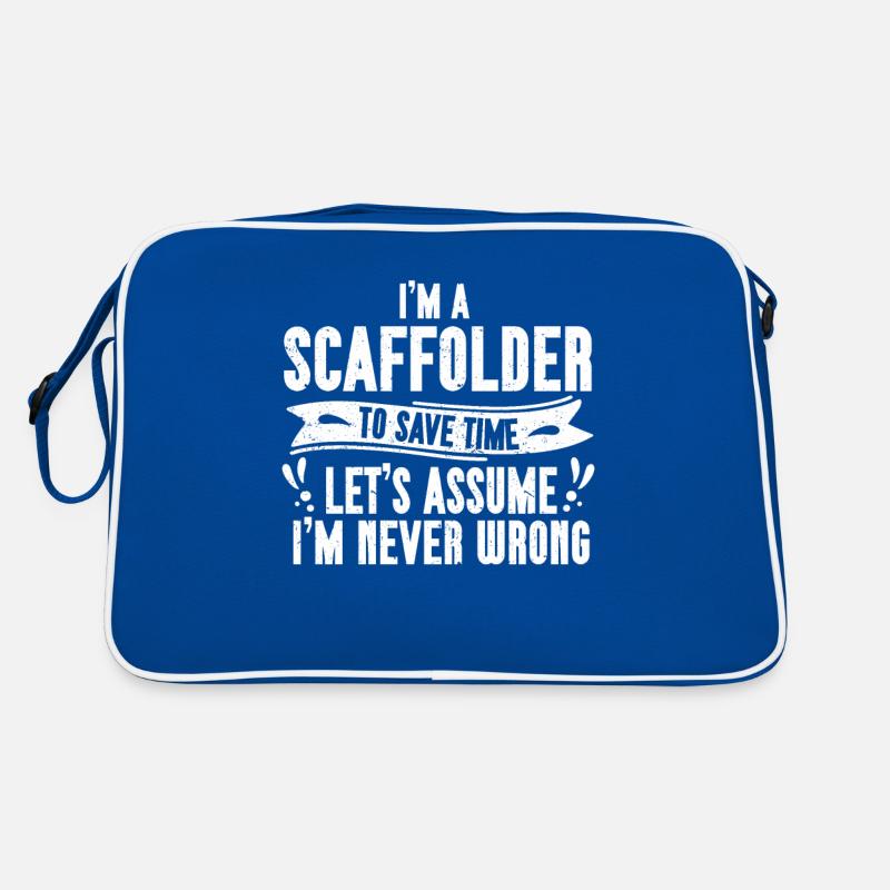 Gerüstbauer Geschenk Handwerker Job Gerüstbauer Retro Tasche