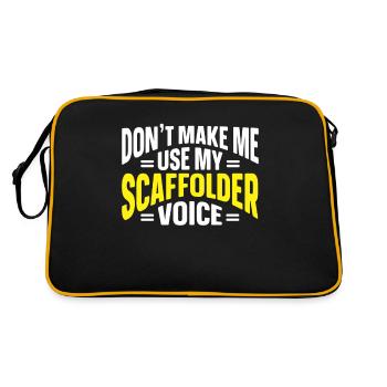 Échafaudage Cadeau Artisan Travail Échafaudage - Sac Retro - noir/or - Dos