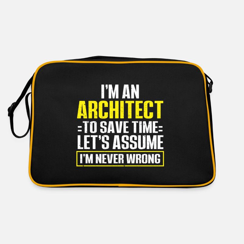 Architektengeschenk, Architekturliebhaber Retro Tasche