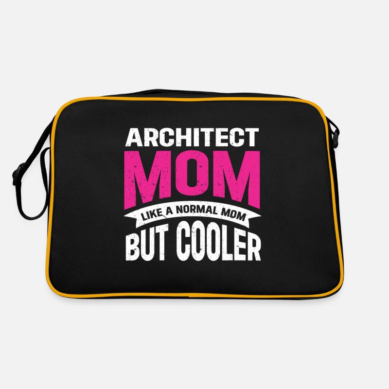 Cadeau d’architecte, amoureux de l’architecture - Sac Retro - noir/or