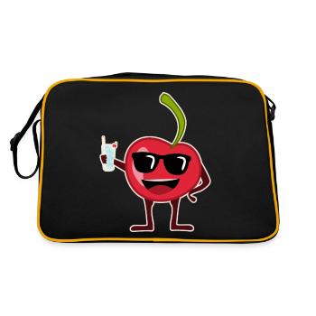 Fête des cerises Cerise - Sac Retro - noir/or - Dos