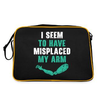 J’ai l’impression d’avoir égaré mon bras Funny Am - Sac Retro - noir/or - Dos