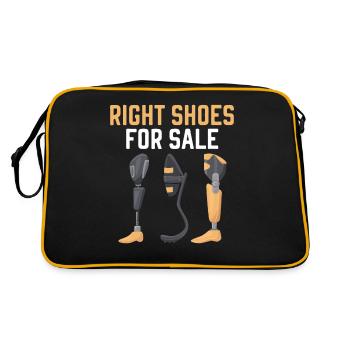 Right Shoes for Sale Disability Funny Amp - Retro Bag - black/gold - Back