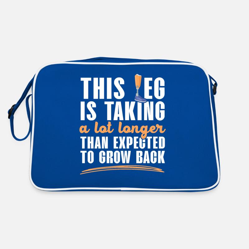 La jambe prend plus de temps que prévu à se relaver. Sac Retro