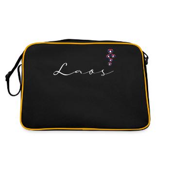 Laos - Sac Retro - noir/or - Dos