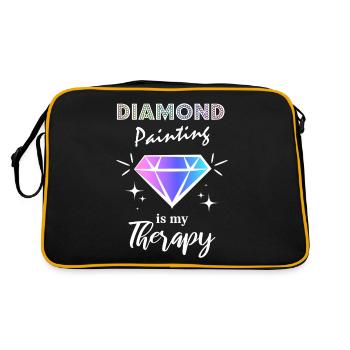 Diamond Painting is my Therapy - Retro Bag - black/gold - Back