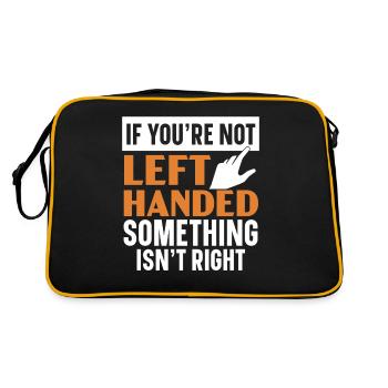 If you're not left-handed, something isn't in - Retro Bag - black/gold - Back