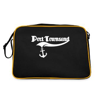 Port Townsend, Washington - Retro Bag - black/gold - Back