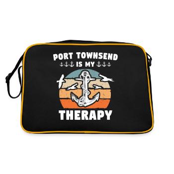Port Townsend WA - Retro Bag - black/gold - Back