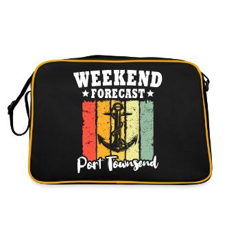 Port Townsend, Washington - Retro Bag - black/gold - Back