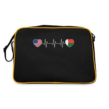 Madagaskar - Retro Tasche - Schwarz/Gold - Hinten