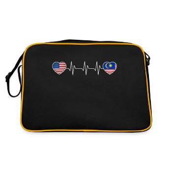 Malaisie - Sac Retro - noir/or - Dos