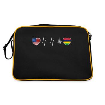 Mauritius - Retro Bag - black/gold - Back