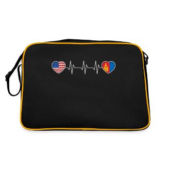 Mongolia - Retro Bag - black/gold - Back