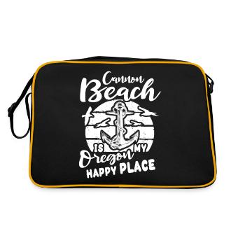 Cannon Beach OR - Retro Bag - black/gold - Back