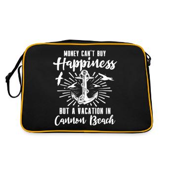 Cannon Beach Oregon - Retro Bag - black/gold - Back