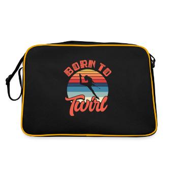 Baton Twirling Gymnastique Gymnastique Cadeau - Sac Retro - noir/or - Dos