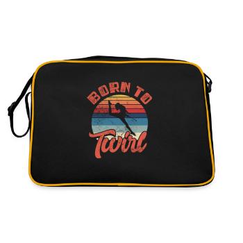 Baton Twirling - Sac Retro - noir/or - Dos