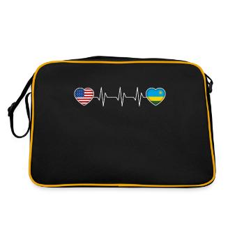 Rwanda - Sac Retro - noir/or - Dos