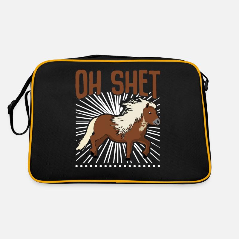 Shetlandpony Shetty Shetland Pony Retro Tasche
