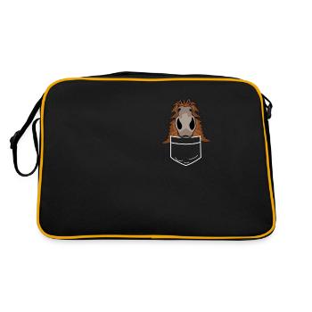 Shetland Pony Shirt Sac Shetty - Sac Retro - noir/or - Dos