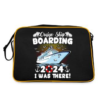 Kreuzfahrt 2024 Cruise - Retro Tasche - Schwarz/Gold - Hinten