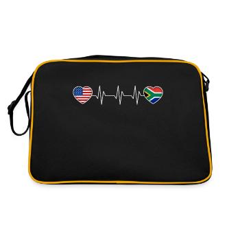 Afrique du Sud - Sac Retro - noir/or - Dos