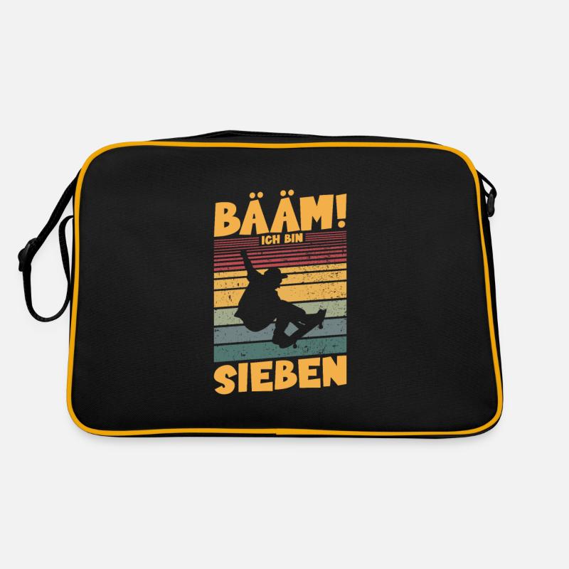 Bääm! Ich bin 7 Retro Tasche