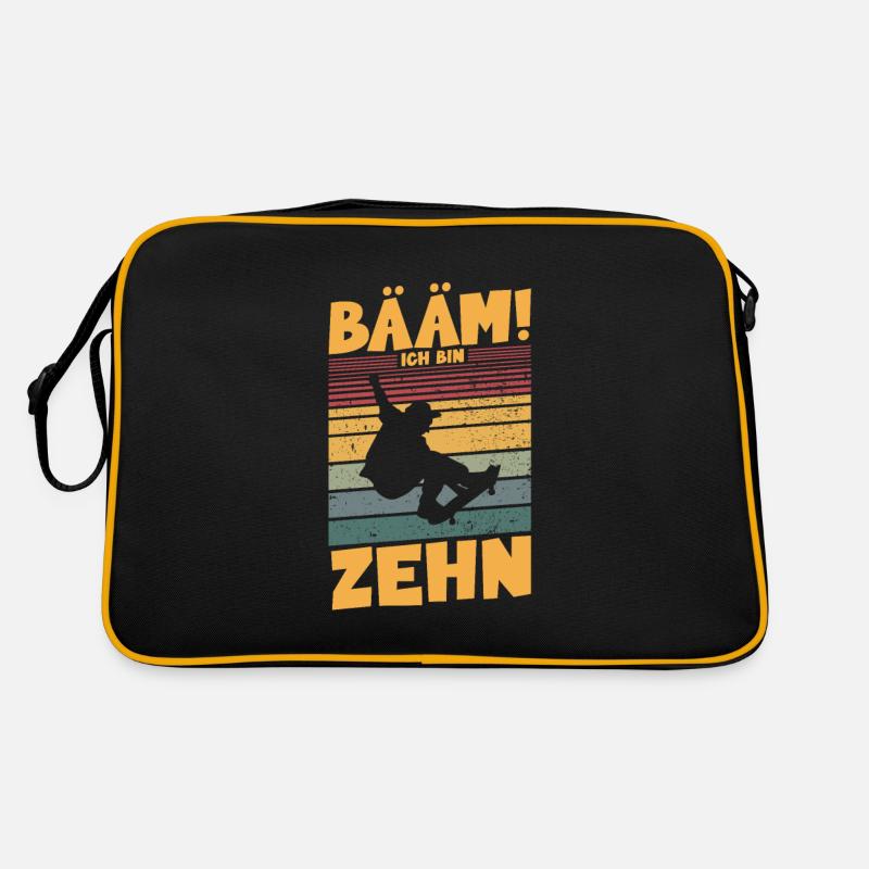 Bääm! Ich bin 10 Retro Tasche