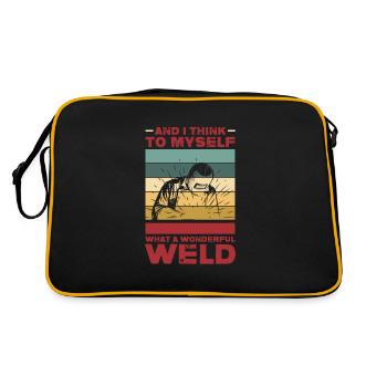 Blacksmith Schiede Anvil Cutler Gift - Retro Bag - black/gold - Back