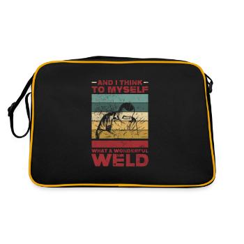 Blacksmith - Retro Bag - black/gold - Back