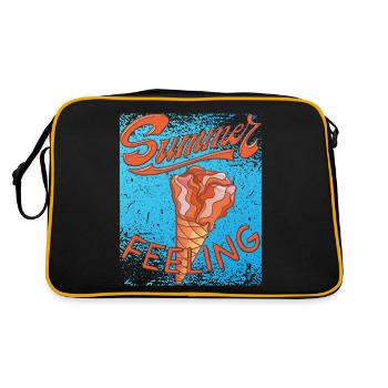 SUMMER FEELING ICE CREAM - Retro Bag - black/gold - Back